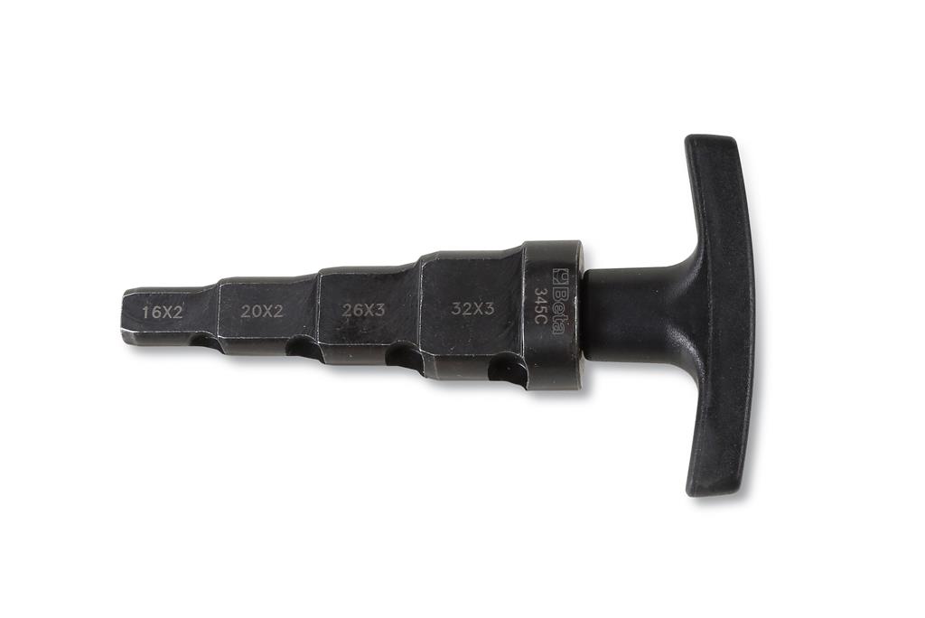 345C-RADIATOR SLEUTEL MET HANDVAT