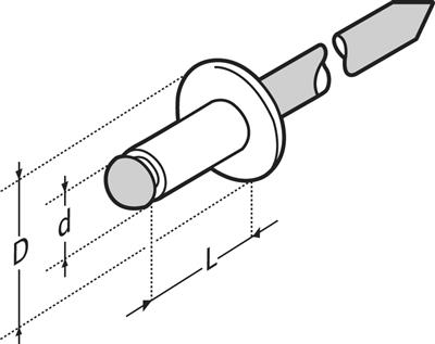 A TETE PLATE (AlMg 3,5)/ LAQUES BLANCS