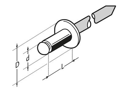 RIVETS ACIER ZINGUE