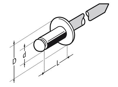 RIVETS CUPRO NICKEL