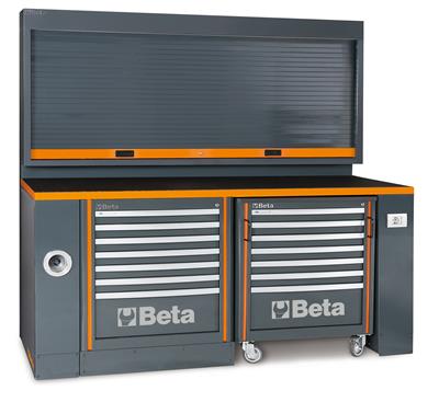 C55 PB-PRO/5-WERKBANK+WAND V. GARAGE