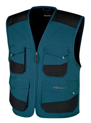 7907P - WERKVEST, PETROL BLAUW
